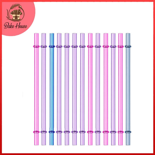 Acrylic Colorful Straw 13 Pcs Pack