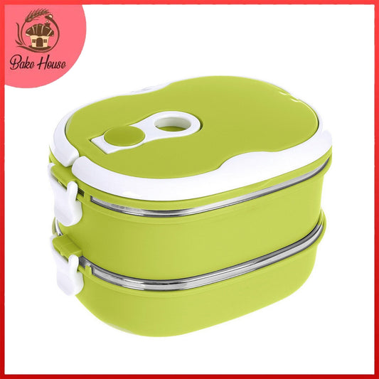 Lunch Box 2 layer Stainless Steel 1.8 Liter