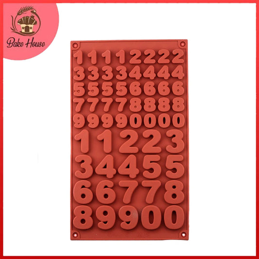 0 To 9 Big & Small Number Silicone Mold 60 Cavity
