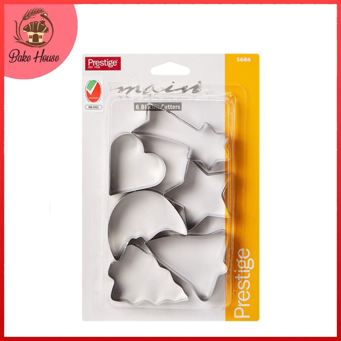 Prestige Biscuit Cutter 6 Pcs Pack