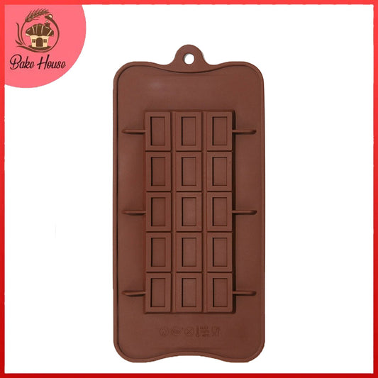 15 Pieces Break Away Silicone Chocolate Bar Mold