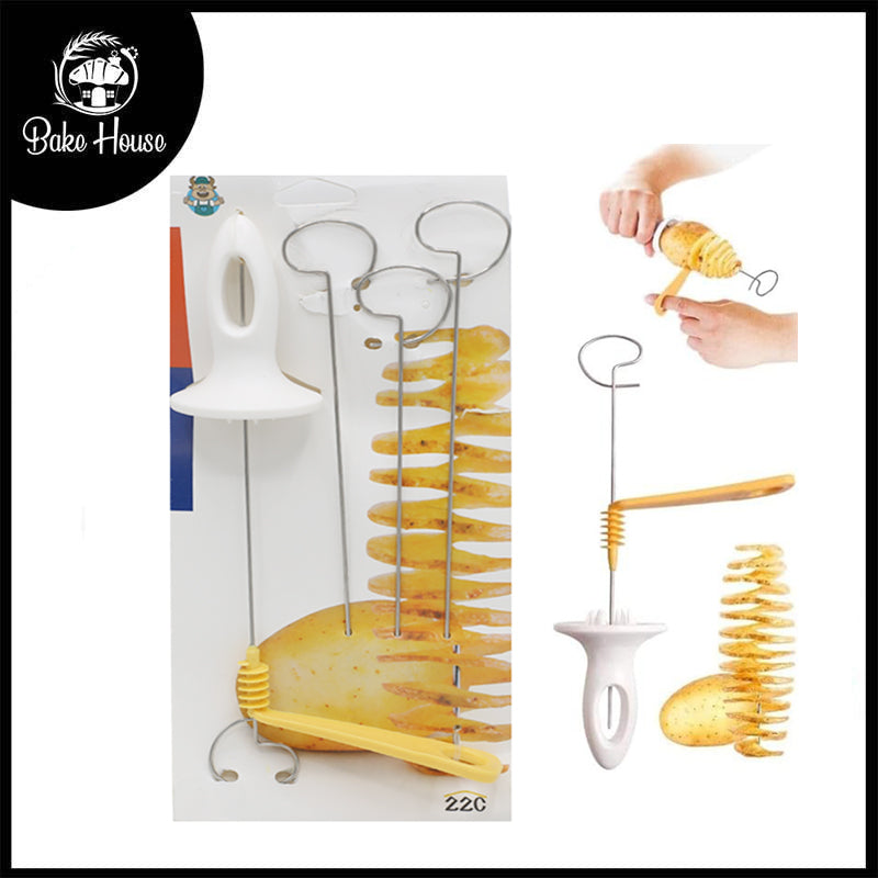 Mannual Spiral Potato Cutter 4Pcs Set