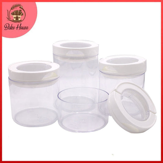 Acrylic Airtight Canister 4 Pcs Set