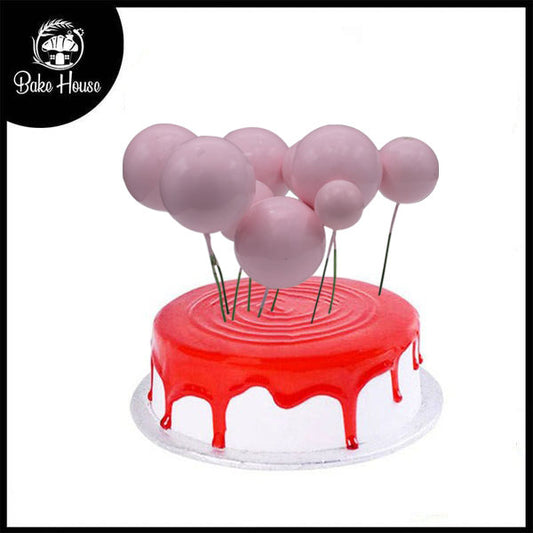 Artificial Baby Pink Faux Ball Topper 20Pcs Set