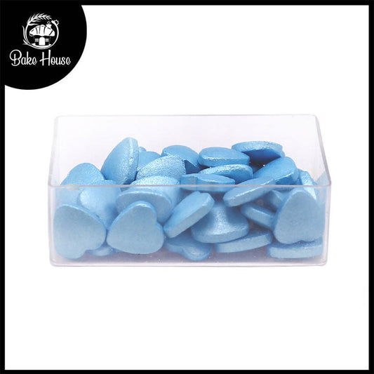 Sky Blue Hearts Edible Sprinkle 30g Pack