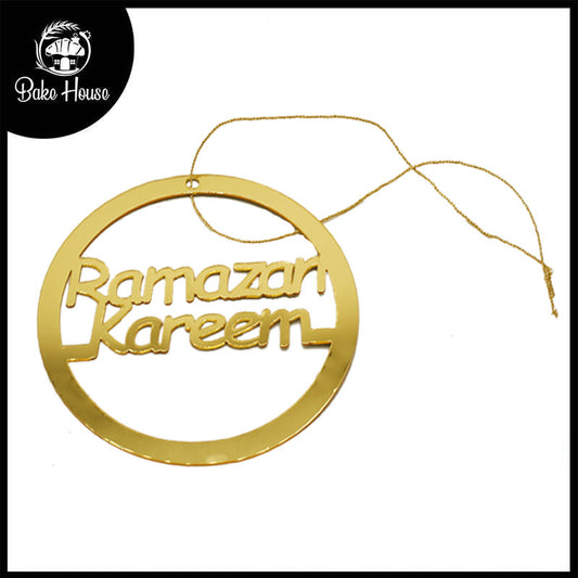 Ramazan Kareem Cake Topper In Round Shape Design