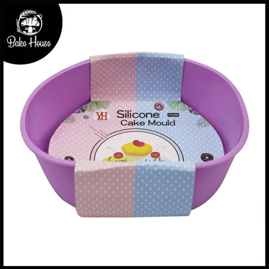 Round Shape Silicone Cake Baking Mold 7 x 7 Inch