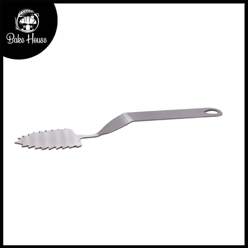 Leaf Chocolate Spatula Stainless Steel Design 01