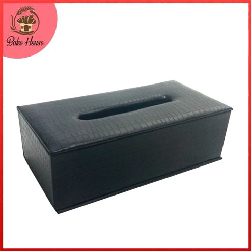 Rectangle Leather Texture Tissue Box