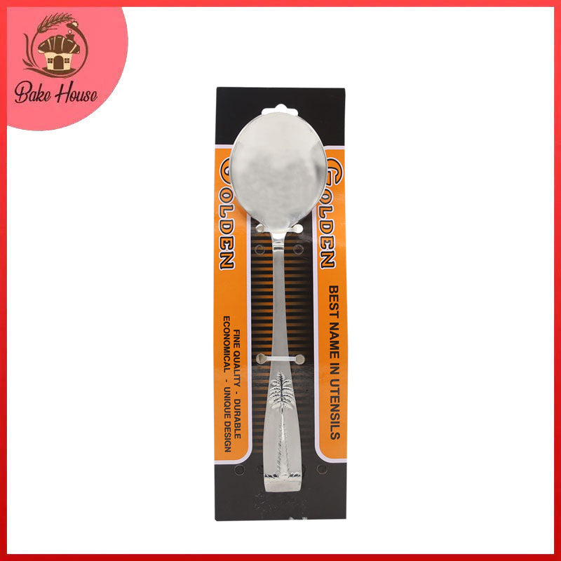 Palm Tree Stainless Steel Serving Spoon 2Pcs Set