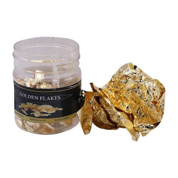 Bake House Non Edible Golden Flakes 2gm (Just For Decoration)