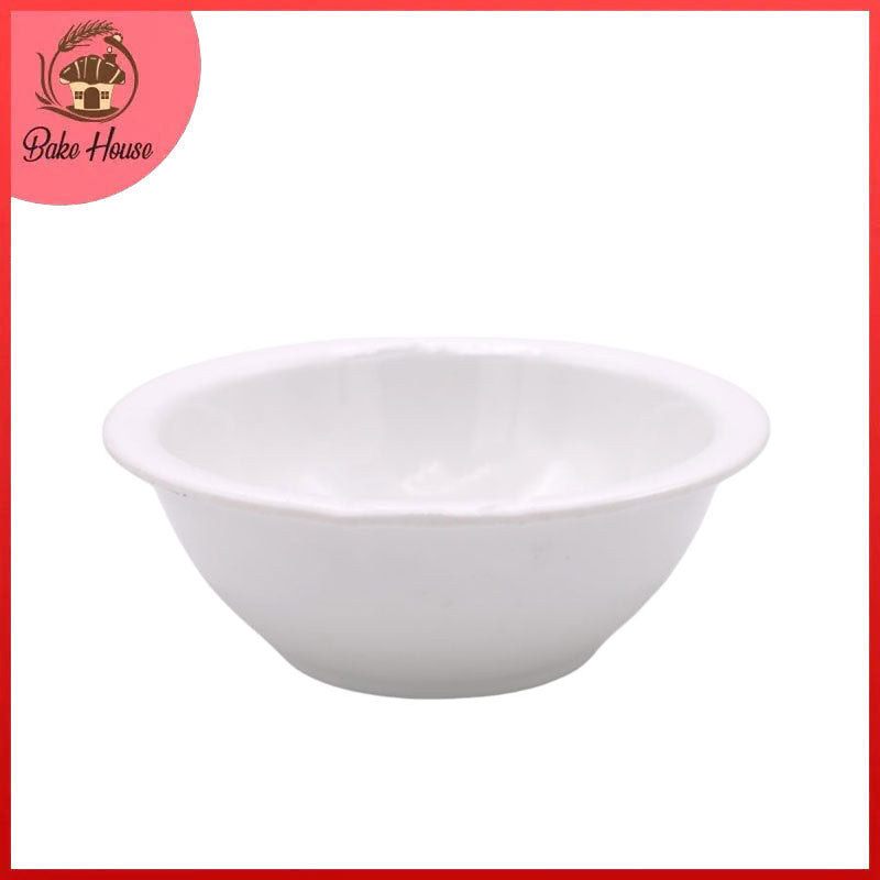 Melamine Serving Bowl White Small