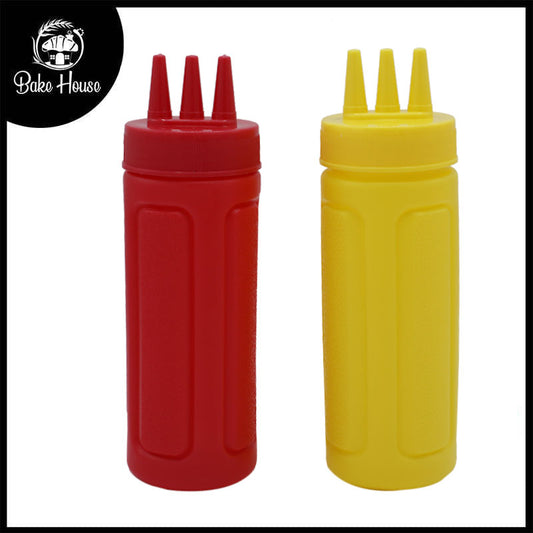 Cake Soaking Plastic Bottle with Nozzle 2Pcs Set 450ML