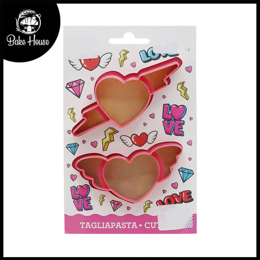 Heart Theme Cookie Cutters 2Pcs Set