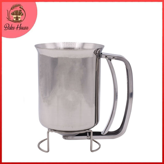 Mug Style Stainless Steel Pancake Batter Dispenser
