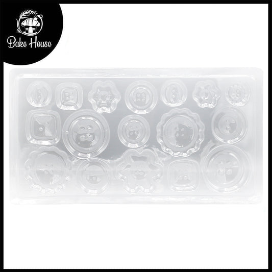 Button Acrylic And Chocolate Mold 18 Cavity