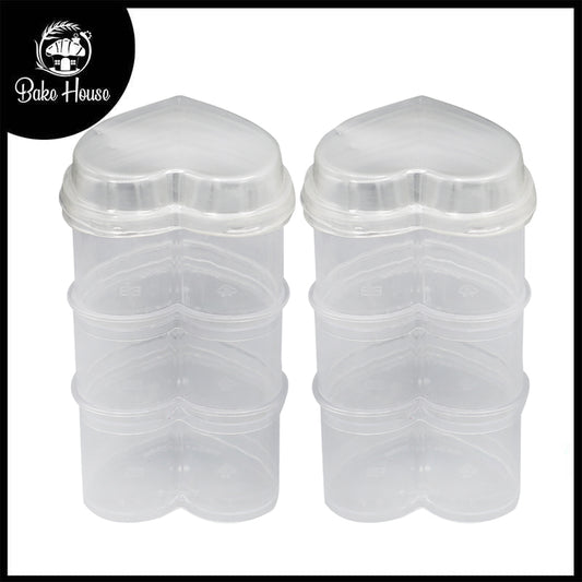 Short Glass 6 Pcs Set Heart Large