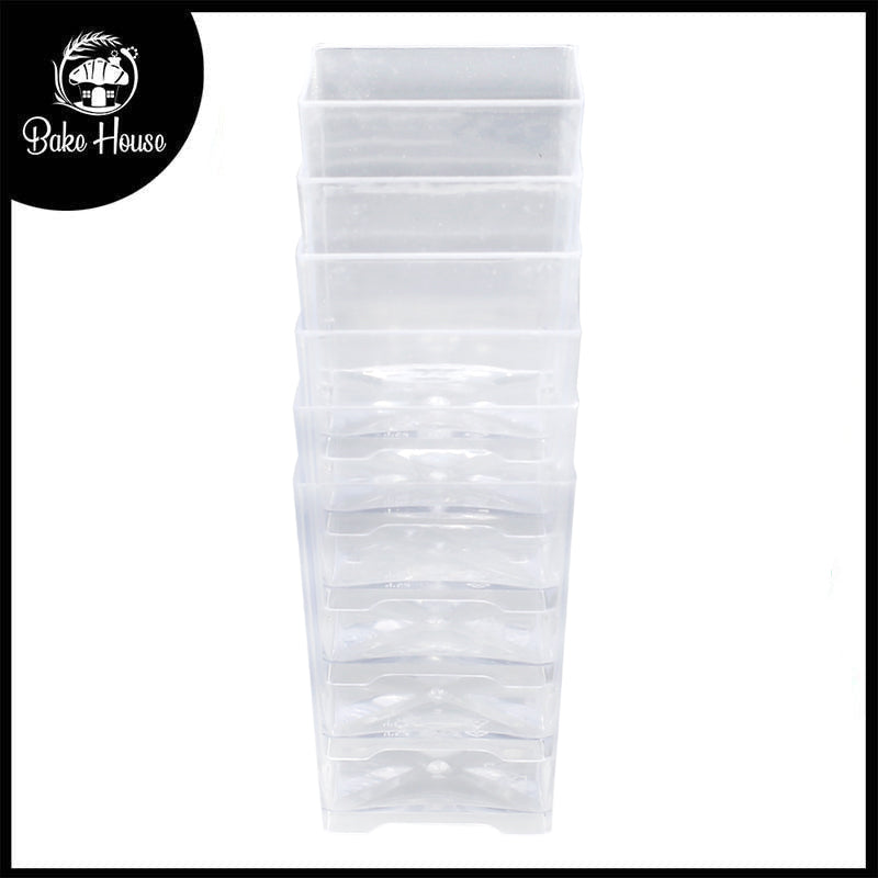 Square Short Glass 6 Pcs Set Large Size