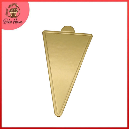 Triangle Shape Pastry Placer Board Golden 10Pcs Pack Small