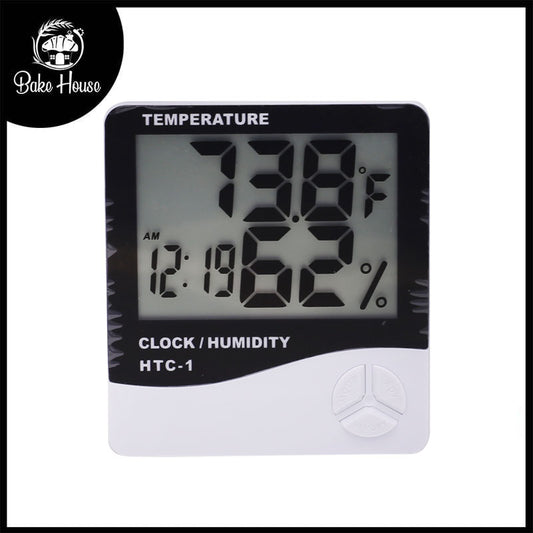 Digital Clock Humidity Meter HTC-1