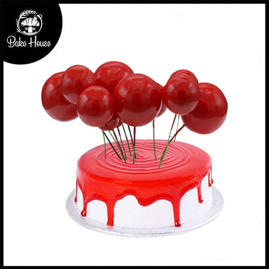 Artificial Red Faux Ball Topper 20Pcs Set