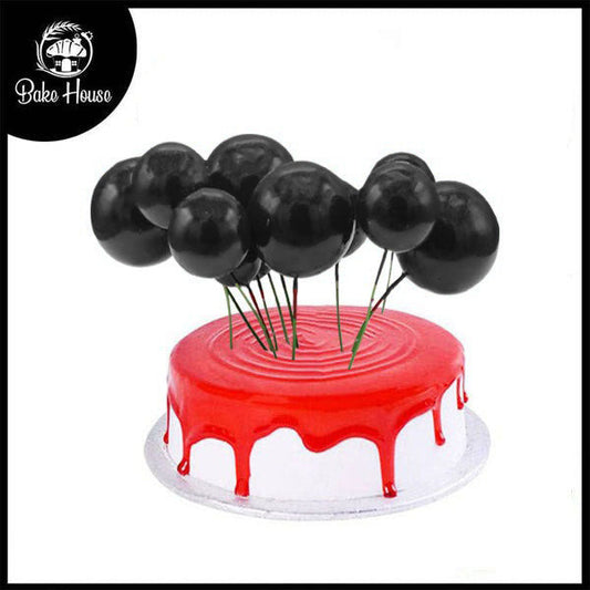 Artificial Black Faux Ball Topper 20Pcs Set