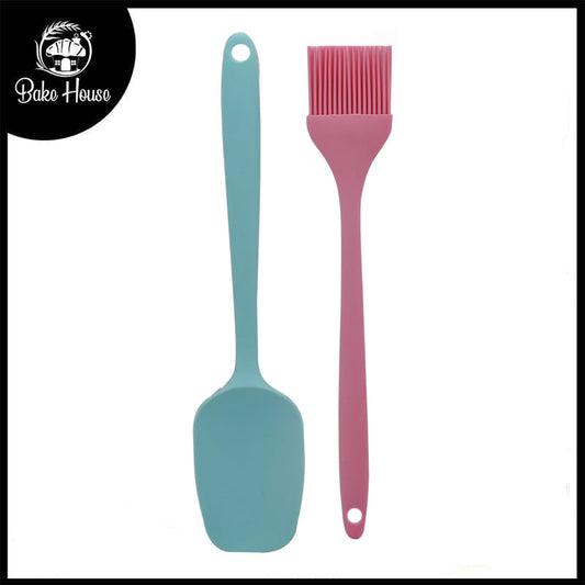 Silicone Spatula And Pastry Brush 2Pcs Set