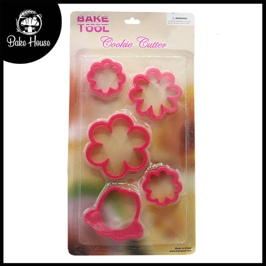 Flower Cookie Cutter 5pcs Set