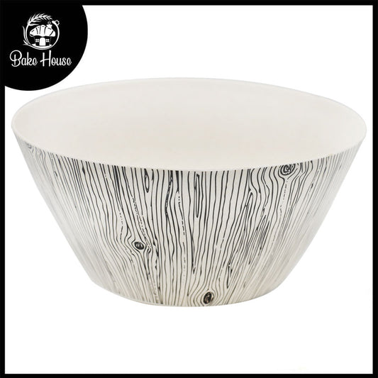 Wood Grain Texture Bamboo Fibre Bowl 9.5x9.5x4.5 inch