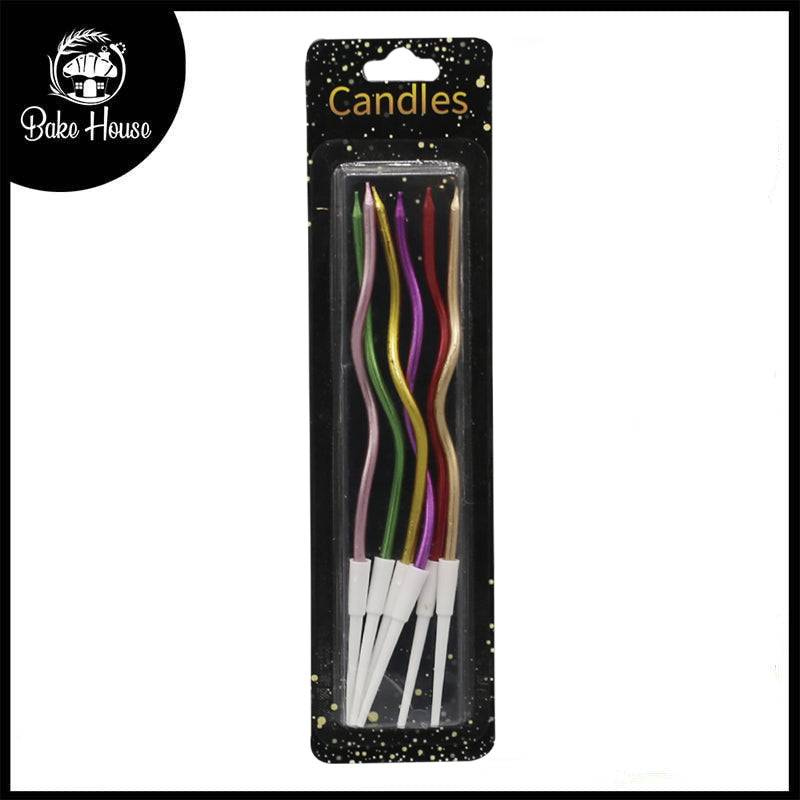 Colorful Spiral Birthday Candle 6Pcs Set