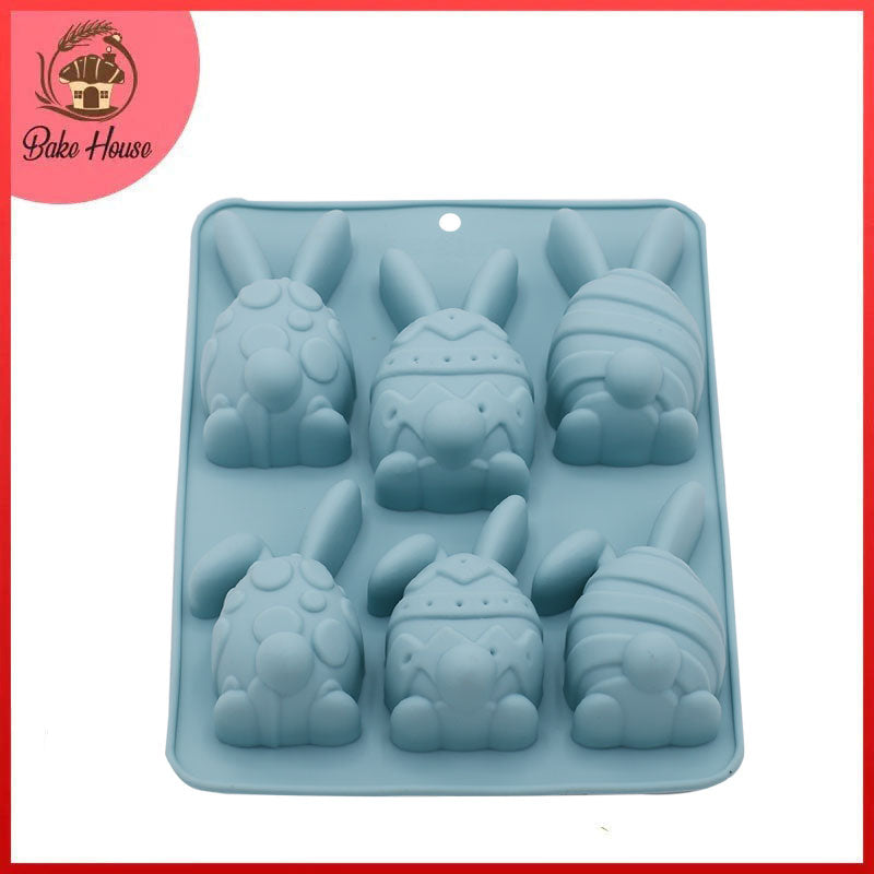 Easter Egg With Ears Silicone Mold 6 Cavity