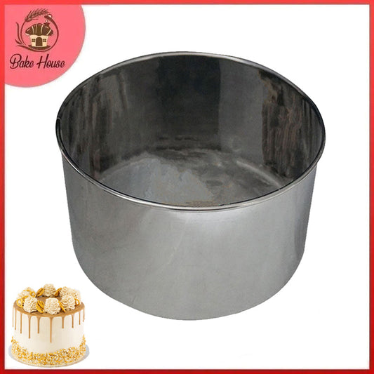 Heighted Round Cake Mold Stainless Steel 7 X 7 X 4 Inch