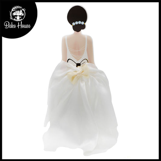 White Skirt Cake Topper