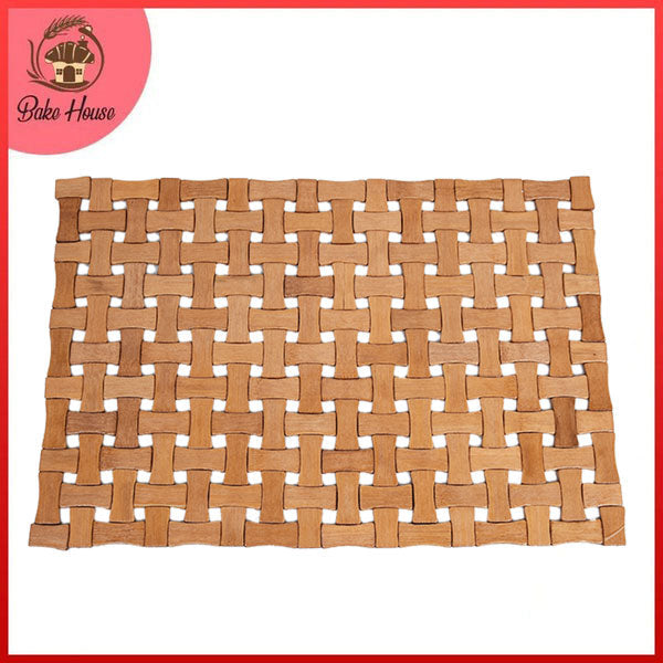 Heat Resistant Bamboo Table Mat For Hot Pots 44 x 30cm