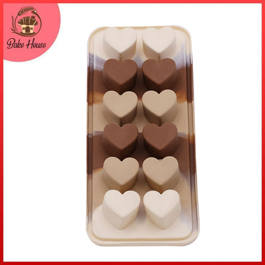 Heart Silicone Chocolate Mold 12 Cavity
