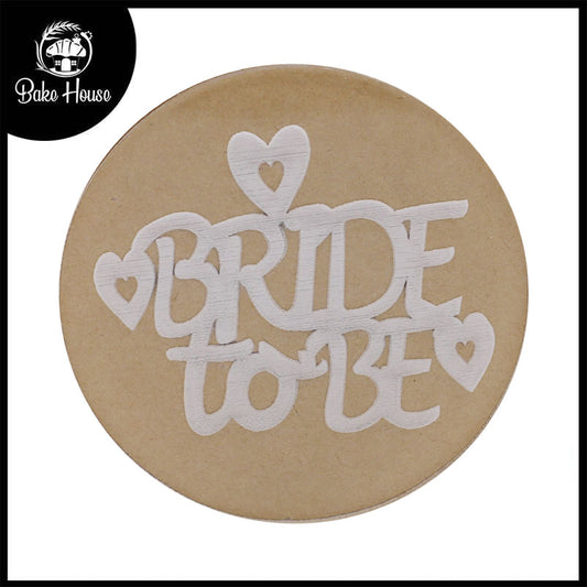 Bride To Be With Heart Fondant Stamp Plastic