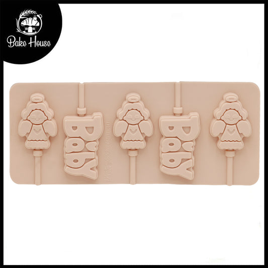Baby lollipop Silicone Mold 6 Cavity