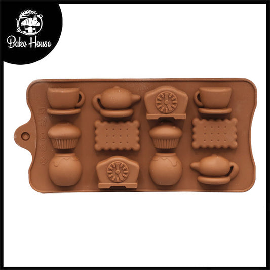 It's Tea Time Silicone Chocolate Mold 12 Cavity