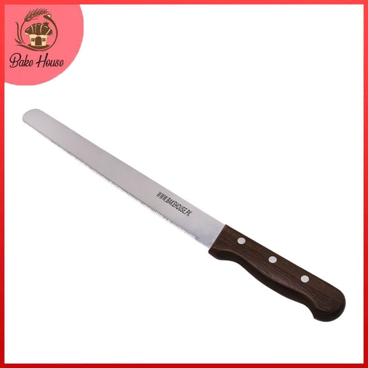 Bake House Cake Cutting Knife Steel With Wood Handle 12 Inch