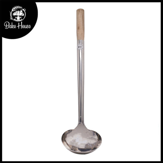 Ladle Spoon With Wooden Handle 19.5 Inch