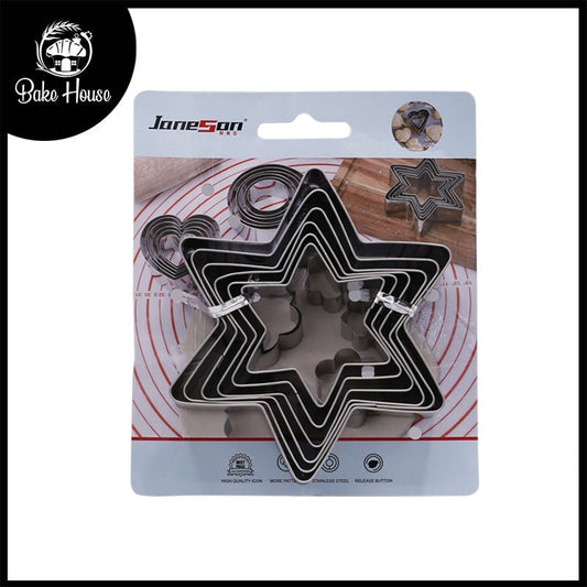 Stainless Steel Star Cookie Cutter 6Pcs Set