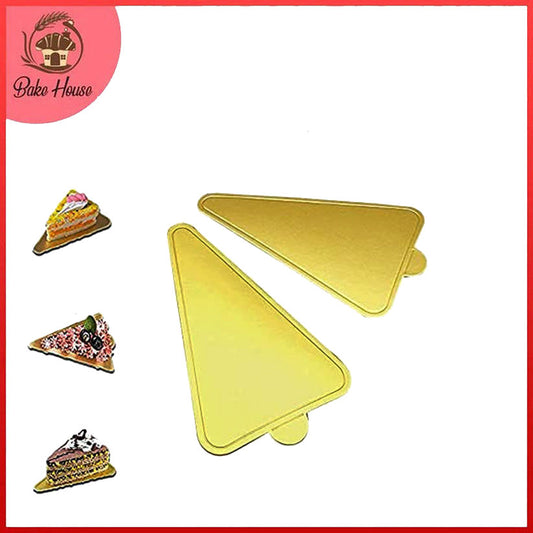 Triangle  Shape Pastry Placer Board Golden 10Pcs Pack Big