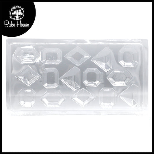 Diamond, Gems & Jewels Acrylic And Chocolate Mold 15 Cavity