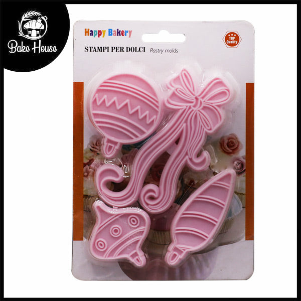 Mix Shape fondant Cutters 4Pcs Set