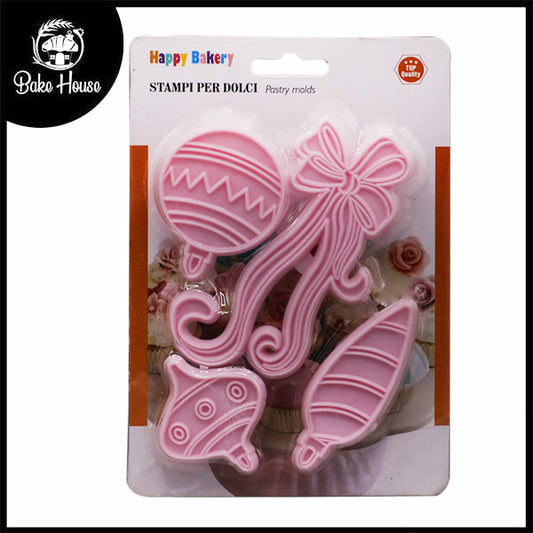 Mix Shape fondant Cutters 4Pcs Set