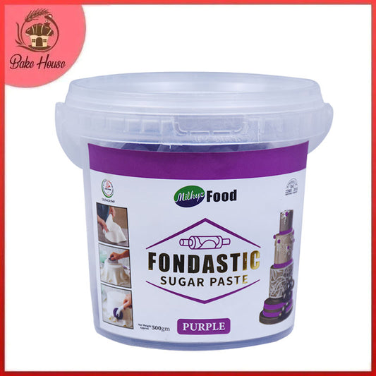 Milkyz Food Fondastic Purple Fondant Sugar Paste 500gm