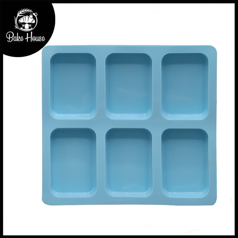 Rectangle Shape Baking & Soap Mold 6 Cavity Small