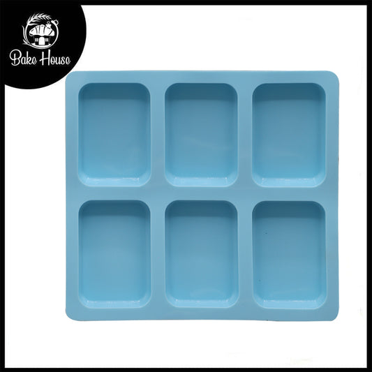 Rectangle Shape Baking & Soap Mold 6 Cavity Small