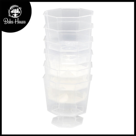 Octagon Shape Short Glass With Stand