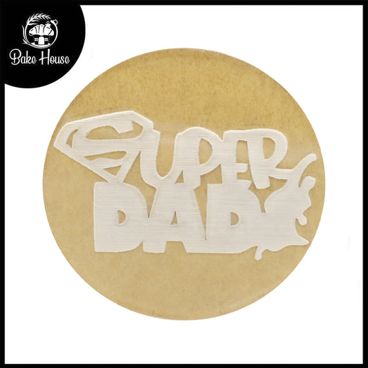 Super Dad Fondant Stamp Plastic